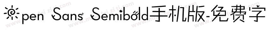 Open Sans Semibold手机版字体转换